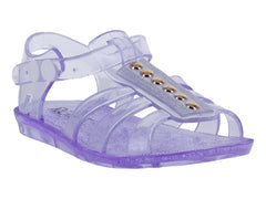 Sandalias Roze Morado Transparente para Niña