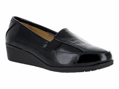 Zapatos Capricho de Charol Negro para Mujer