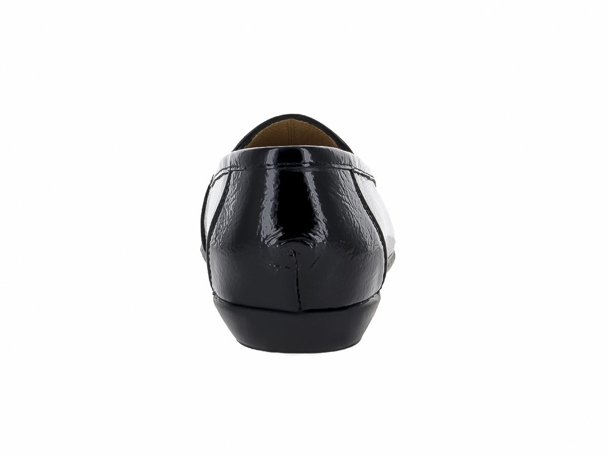 Zapatos Capricho de Charol Negro para Mujer