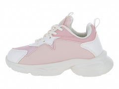 Tenis Clasben Bubble Rosa Blanco para Niña