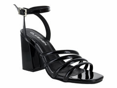 Sandalias Clasben Negro Charol para Mujer