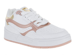 Tenis Clasben Mika Blanco Oro Rosado para Mujer