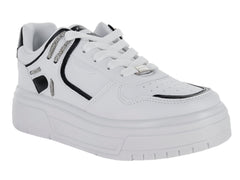 Tenis Clasben Blanco Negro para Mujer