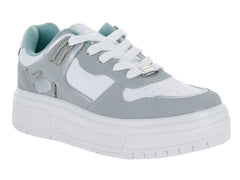 Tenis Clasben Mikono Blanco Verde para Mujer