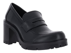 Zapatos Tacones Mocasines Green Love Negro para Mujer