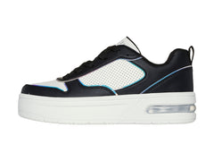 Tenis Skechers Court Hi-Air Negro para Niña
