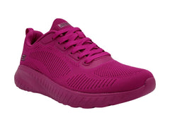 Tenis Skechers BOBS Squad Chaos Color Fucsia para Mujer