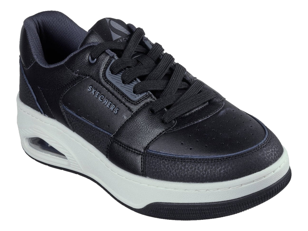 Tenis Skechers One Court Negro con Turquesa para Hombre