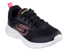 Tenis Skechers Dynamatic Negro y Fucsia para Niña