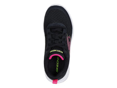 Tenis Skechers Dynamatic Negro y Fucsia para Niña