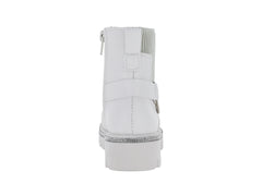 Botas Miroslava Blanco y Plata para Niña