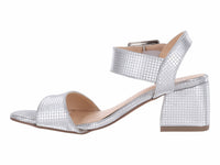 Sandalias de Tacón Luna Rosa Color Plata para Mujer