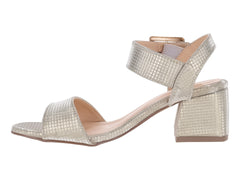 Sandalias de Tacón Luna Rosa Color Oro para Mujer