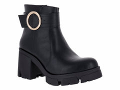 Botines Luna Rosa Negro para Mujer