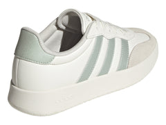 Tenis Adidas Bareda Blanco y Verde Metálico para Mujer