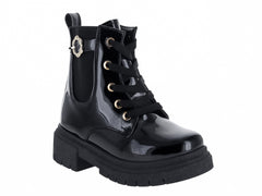 Botas Kassandra de Charol Negro para Niña