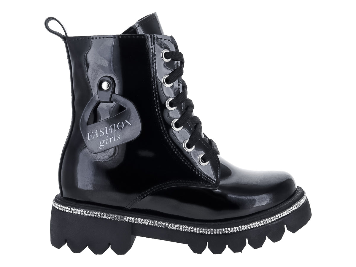 Botas Kassandra Charol 2029 Para Niña