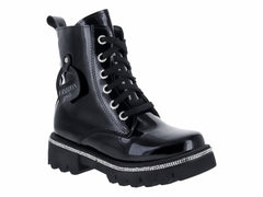 Botas Kassandra de Charol Negro para Niña