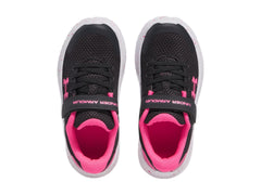 Tenis Under Armour GPS Surge 4 Negro con Rosa para Niña