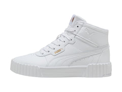 Tenis Puma Carina 3.0 Blanco y Oro para Mujer