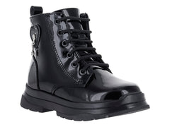 Botines Coloso de Charol Negro para Niña