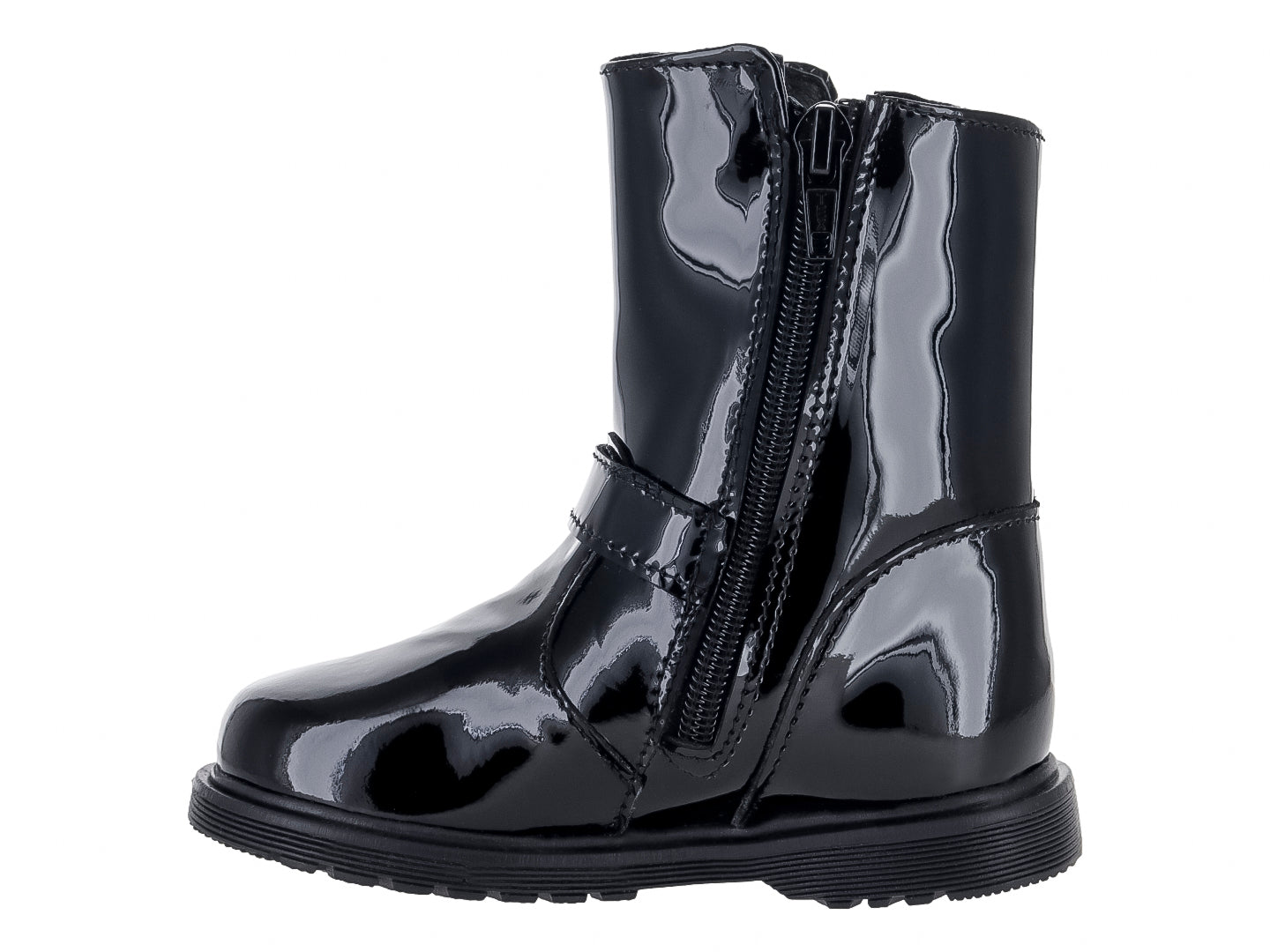 Botas Coloso de Charol Negro para Niña