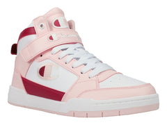 Tenis Champion Arena Power Hi Blanco y Rosa para Mujer