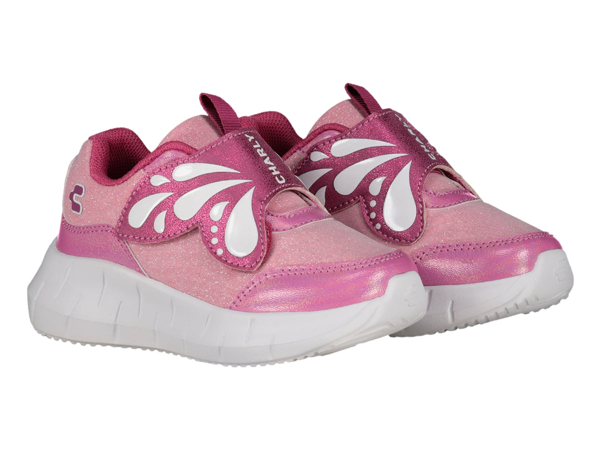 Tenis Charly Rosa y Blanco para Niña
