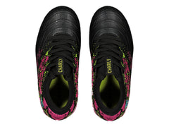 Tenis de Fútbol Charly FG Negro con Fucsia para Niño