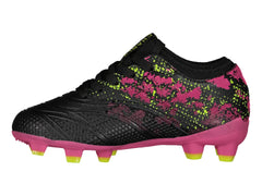 Tenis de Fútbol Charly FG Negro con Fucsia para Niño
