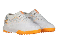 Tenis de Fútbol Charly TF Blanco y Naranja para Niño