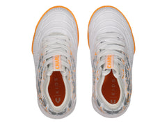 Tenis de Fútbol Charly TF Blanco y Naranja para Niño