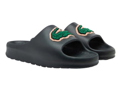 Sandalias Lacoste Serve Slide 2.0 Verde Oscuro para Hombre