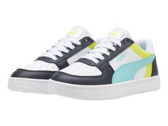 Tenis PUMA Caven 2.0 Block Blanco y Azul para Niño