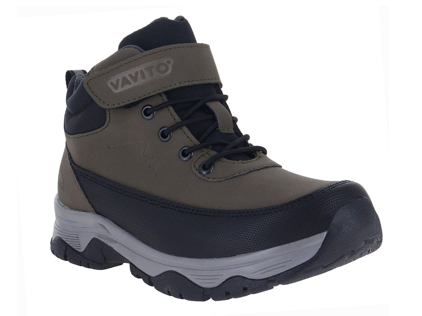 Tenis de Excursionismo Vavito Color Militar para Niño