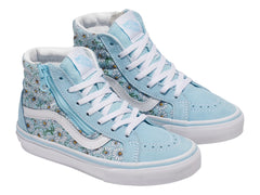 Tenis Vans Sk8-Hi Reissue Azul y Blanco para Niña