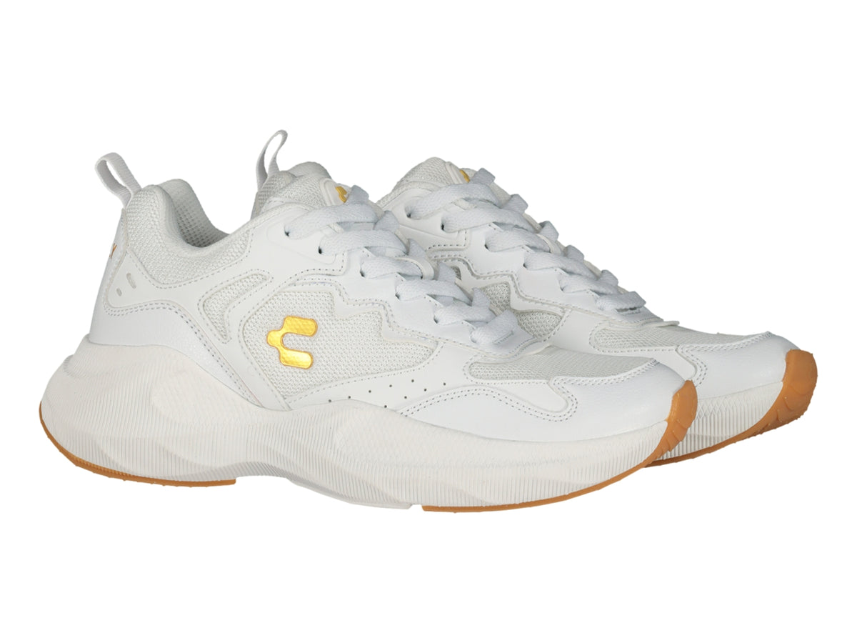 Tenis Charly Blanco y Oro para Mujer