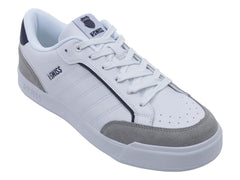 Tenis K-Swiss Rinald Blanco Gris y Azul Marino para Hombre
