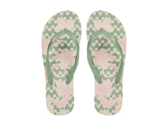 Sandalias Roxy Tahiti VII Verde y Rosa para Mujer