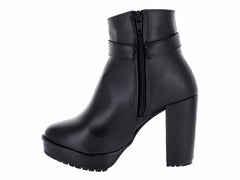Botines Luna Rosa Negros para Mujer