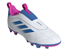 Taquetes Adidas Goletto IX Blanco y Azul para Niño