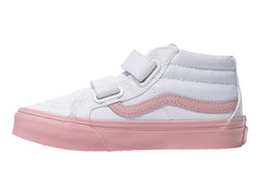 Tenis Vans Sk8-Mid Reissue V Rosa y Blanco para Niña