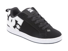 Tenis DC Shoes Court Graffik Negro y Blanco para Niño