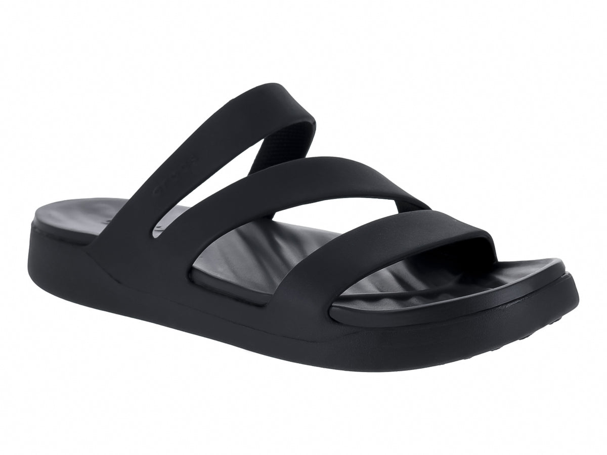 Sandalias Crocs Getaway Strappy Negro para Mujer