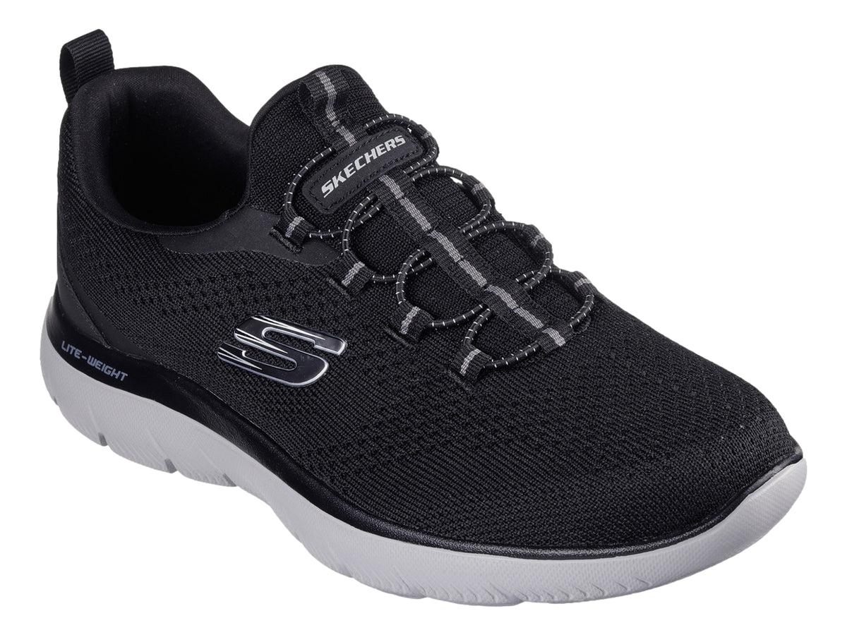 Tenis Skechers Negro y Gris para Hombre