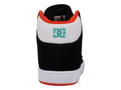 Tenis DC Shoes Manteca 4 HI Negro, Verde y Naranja para Niño