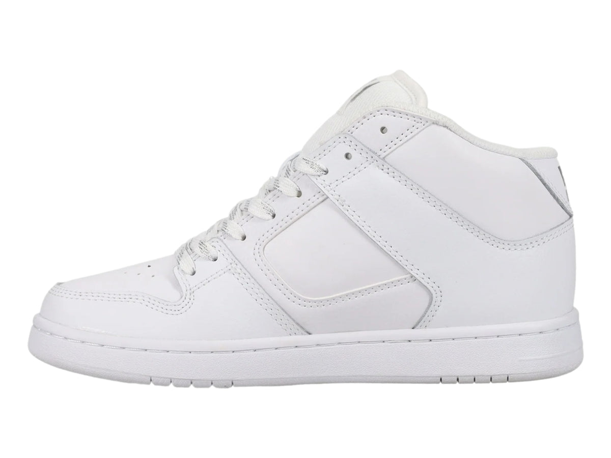 Tenis DC Shoes Manteca 4 Mid Blancos y Plata para Mujer