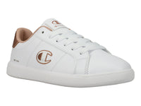 Tenis Champion Pure V2 Blanco y Oro Rosa para Mujer