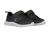 Tenis Charly Light Sport Negro y Lila para Niña