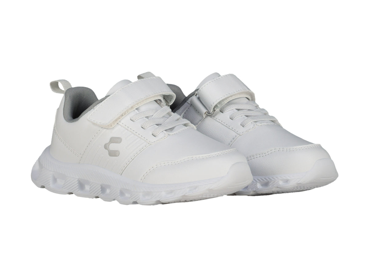 Tenis Charly Light Sport Blanco y Gris para Niño